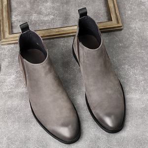 Botas de Tobillo Marrones de Alta Calidad para Hombre, Mocasines de Cuero Británico Lavado, Estilo Retro, con Cordones y Suela Goodyear, Impermeables - Product Image 5