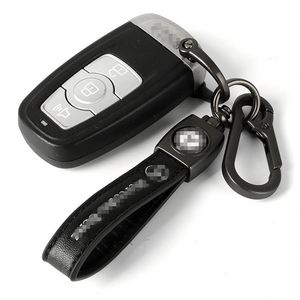 Porte-clés en métal de haute qualité avec logo de marque automobile, porte-clés en cuir avec cordon, cadeau pour concessionnaire 4S - Product Image 4