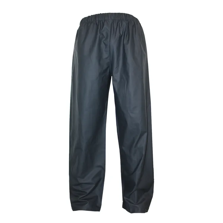 Wholesale OEM design outdoor wear men's polyurethane waterproof raincoat pants men's raincoats pants