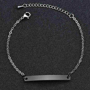 Waterproof Anti Tarnished 316L Stainless Steel Fashion <b>Bracelet</b> & Bangle 14K 18K Gold Plated <b>Adjustable</b> Blank <b>Bracelet</b> For Women - Product Image 4