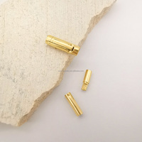 Accessoire de bijouterie en or 18 carats pour la fabrication de bijoux DIY Fermoir en or pour bracelets en cuir Bijouterie fine en or 18 carats