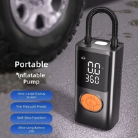 Compresseur d'air portable intelligent sans fil pour pneus de voiture, idéal pour le cyclisme en extérieur, le VTT, les SUV tout-terrain et les gonflages d'urgence