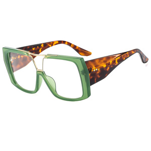 Kacamata sinar ganda persegi wanita, kacamata pelindung komputer bingkai bening antisinar biru <span class=keywords><strong>Retro</strong></span> - Product Image 6