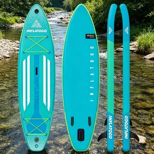 InflaToGo Tabla de Paddle Surf Inflable (<span class=keywords><strong>SUP</strong></span>) de PVC Resistente de 12' para Uso en el Océano - Ecológica - Product Image 5