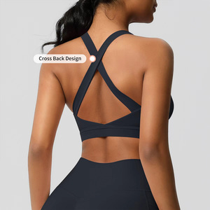 Sujetador <span class=keywords><strong>Deportivo</strong></span> de <span class=keywords><strong>Alto</strong></span> <span class=keywords><strong>Impacto</strong></span> para Mujer, de Secado Rápido, Talla XL, con Tirantes Anchos y Suaves, para Yoga, Ejercicio y Fitness - Product Image 4