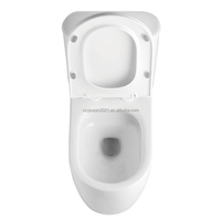 WC en céramique à siphon, à poser au sol, norme américaine CUPC, facile à nettoyer, WC monobloc