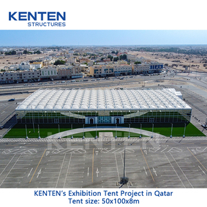 Structure de toit en treillis tendu de grande taille pour projet KENTEN Qatar, tentes géantes pour expositions, tentes révolutionnaires pour espaces extérieurs, structure de tente en treillis - Product Image 4