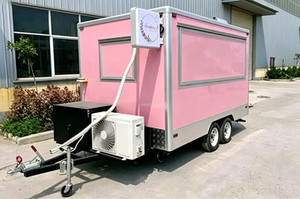 Remorque alimentaire robuste avec fenêtre de service et comptoir pour la préparation de soufflés et de crêpes, idéale pour le campus de Sydney - Product Image 3