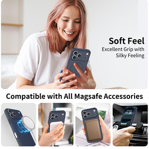 <span class=keywords><strong>Coque</strong></span> de téléphone avec protection d'appareil photo pour iPhone 17 Pro Max, finition douce au toucher, effet mat, compatible avec iPhone 16 15 14 13 12 Pro Max - Product Image 2