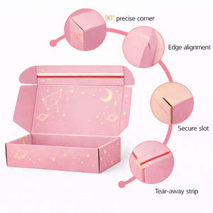 Boîte d'emballage cosmétique personnalisée haut de gamme recyclable, boîte d'expédition en carton ondulé avec laminage mat, languette de tirage, fabricant OEM avec logo personnalisé - Product Image 5