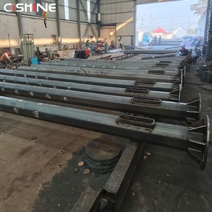 Palo per Illuminazione Stradale Solare in Acciaio Zincato Conico Rotondo per Esterni, Prezzo del Lampione per Strade - Product Image 4