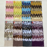 Nouvelles jupes pour femmes en maille extensible tricotée 100% acrylique, multi-tailles, broderie de sequins floraux, résistantes à l'abrasion, style moderne