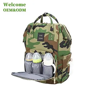 BSCI ISO LVMH factory and KID multi-function waterproof travel baby nappy backpack mummy tactical diaper bag