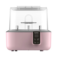 Sterilisator & Pengering Uap Elektrik 3 in 1 dengan Layar Sentuh, Kotak Penyimpanan Bebas BPA untuk Botol Bayi, Cangkir, Dot & Puting