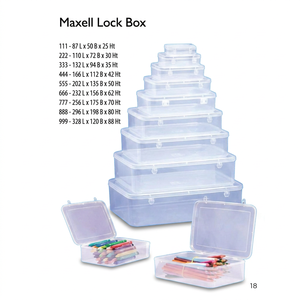 <b>Clear</b> PP Plastic Modern Multifunction Desktop Storage <b>Box</b> <b>Lid</b> Flip Top Organizer Bin for Office Stationery Home Office Supplies - Product Image 5