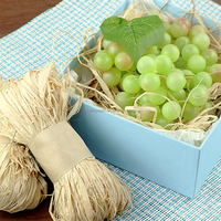 Bouquets de raphia naturel directement de l'usine, 100g par bouquet, fibres de raphia brutes pour emballage, magasin, fleuriste, vente en gros