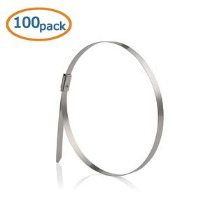 SUS304 الفولاذ المقاوم للصدأ 12 بوصة قفل الكابل التعادل 4.6X300mm - Product Image 2