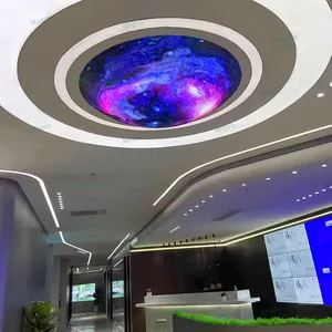 Indoor Soft Module Curved Flexible Led Display Screen For Cylindrical Column Use