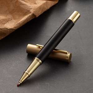 2026年製 42g 0.7mm カスタム高級スムースシグネチャーギフト ブラックペン ソリッドウッドメタルローラーボールペン ビジネス販促ギフト用 - Product Image 5