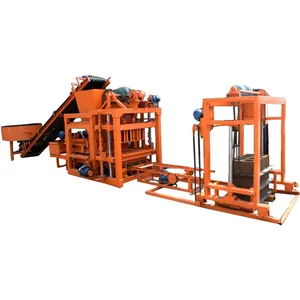 Automatic concrete cement paving stock block brick making machinery machine in middle east