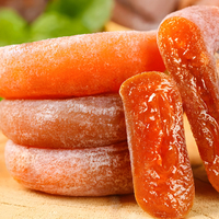 Zoete gedroogde AD-geprocesseerde persimmon, grote maat, gedroogd rood persimmon fruit, natuurlijk puur, bulk, vacuüm verpakt uit China