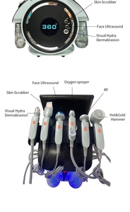 Système facial hydro-aqua 6 en 1 de nouvelle conception, hydrodermabrasion, jet d'oxygène, appareil de soin de la peau, machine de beauté Hydra CE - Product Image 6