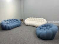 Nuevo Diseño Estilo INS Sofá Burbuja Reclinable de Tela para Dormir, Ideal para Centros Comerciales, Hoteles, Villas, Hospitales, Escuelas, Parques, Talleres, Sótanos y Entradas