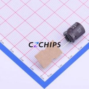 NXA63V100M10 * 12.5ตัวเก็บประจุอลูมิเนียมอิเล็กโทรไลติกผ่านรู5.0TP, D10xL12.5mm 100uF 20% 63V 690mA - Product Image 2