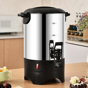 Dispensador de Café Eléctrico Comercial Tipo Buffet de 5L, Termo para Calentar Leche y Té, Cubo de Acero Inoxidable con Grifo para Granos de Café - Product Image 2