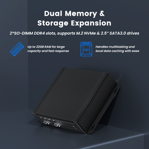 Công nghiệp PC <span class=keywords><strong>Intel</strong></span> Core i3 <span class=keywords><strong>i5</strong></span> i7 1235u DDR4 16GB Dual Lan Nic RS232 RS485 6 Com 4G 5G LTE Win10 iốt nhúng không quạt Mini PC - Product Image 6