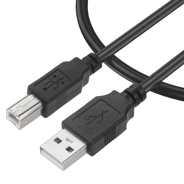 USB2.0 Printer B Cable , USB-A Male to USB-B 2.0 Male Upstream Cord Compatible with External Hard Drivers, Scanner, Printer