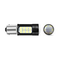 Ampoule LED 12-24V 42SMD Ambre 2835 Canbus pour clignotant et feu stop de voiture, Plug+Play, ajustement universel
