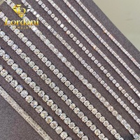 Bijoux Hip Hop, bracelet tennis en or 10k 14k 18k avec diamants de laboratoire taille brillant ronde 2mm 3mm 4mm 5mm