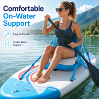 Asiento Inflable para Kayak SUP, Asiento Ajustable para Tabla de Paddle con Bolsillo de Almacenamiento, Venta al Por Mayor OEM