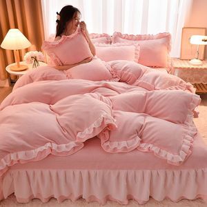 Magnifique ensemble <span class=keywords><strong>de</strong></span> literie <span class=keywords><strong>de</strong></span> style princesse doux et <span class=keywords><strong>de</strong></span> qualité hivernale, écologique, 300 fils/cm², taille Queen/King, avec <span class=keywords><strong>housse</strong></span> <span class=keywords><strong>de</strong></span> <span class=keywords><strong>couette</strong></span> - Product Image 4
