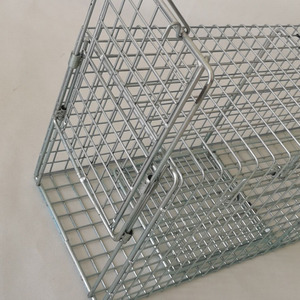 Gabbia per il trasporto degli animali controllo degli animali trappola per animali vivi umana trappola per conigli riutilizzabile con porta libera - Product Image 5