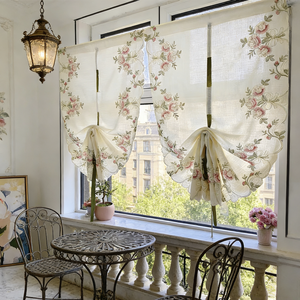 Cortinas Opacas con Estampado Floral, Cortinas de Encaje para Ventanas, Decoración del Hogar, Cortinas Elegantes Enrollables - Product Image 2