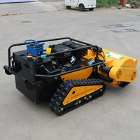 Fabrika Fiyatı 1000mm Benzinli Sıfır Dönüşlü Çim Biçme Makinesi Uzaktan Kumandalı Çim Biçme Makinesi Dik Yol Kenarlarında Biçme İçin