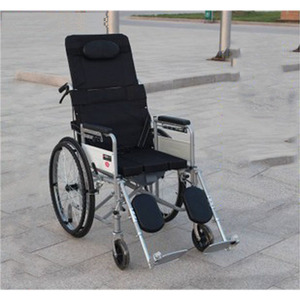And Mutual Help Silla de Ruedas Reclinable con Respaldo Alto y Función de Inodoro, Plegable, Ligera, Manual, para Ancianos y Personas con Discapacidad - Product Image 5