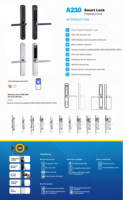 SZMYQ Tuya Smart WiFi App Control Cerradura electrónica de huellas dactilares para llave de puerta de acero y código Tuya Smart Door Lock