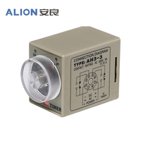 ALION AH3-3 12 volt multi rentang miniatur analog Adjustable delay timer relay 220Vac 0-60 detik 0-60 menit