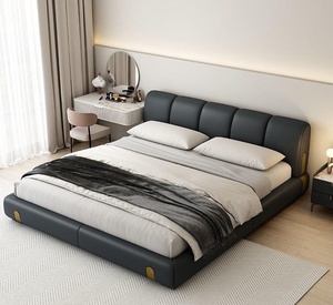 Letto Matrimoniale Moderno Imbottito in Ecopelle di Lusso, Struttura Letto Queen Size per Camera da Letto, Vendita all'Ingrosso - Product Image 3