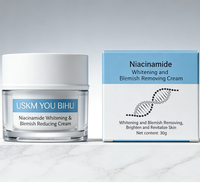 Crème éclaircissante pour le visage à la niacinamide - Acide 3-O-éthyl ascorbique, arbutine, crème réparatrice de nuit anti-taches pour tous types de peaux
