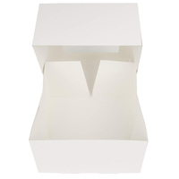 Boîtes à gâteaux avec fenêtre festonnée, boîtes à biscuits, mariage, anniversaire, papier kraft, carton, boîte à gâteau carrée transparente blanche