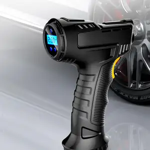 Mini bomba de aire eléctrica portátil para coche, compresor de aire inalámbrico, Inflador de neumáticos portátil con pantalla, 2023