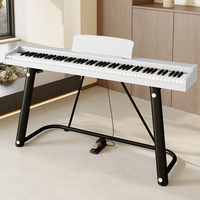 Bestseller 88-Tasten Faltbares Digitalpiano mit Eingebautem Lautsprecher & Koffer für Reisen & Täglichen Gebrauch