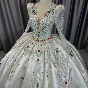 Lscm80 Colored Diamonds <b>Wedding</b> Dress Quinceanera Dresses Ruffles Princess Sweet 15 16 Ball Gowns Jancember - Product Image 3