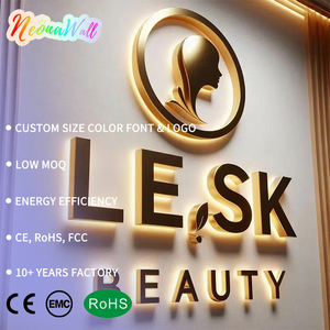 Letras Acrílicas con Retroiluminación LED 3D Personalizadas, Letrero Comercial para Interiores, Logotipo para Tienda, Oficina, Salón, Cafetería, Estudio, Comercio - Product Image 1