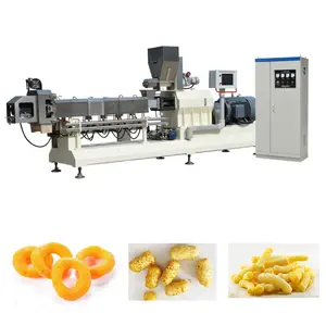Saibainuo Produced Puff Snack Food Processing Machine Maize Puff Snack Food Extruder Making Machine