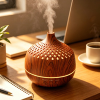 Diffuseur d'huiles essentielles 250 ml en gros, humidificateur, autonomie 8-16h, lumière LED 3 couleurs pour bureau, certifié FCC CE ROHS